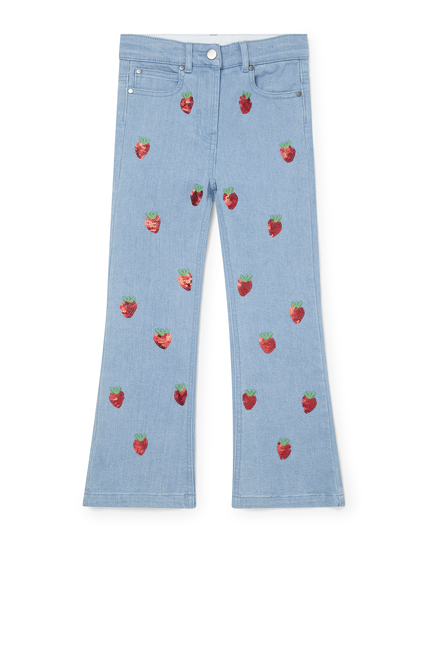 Strawberry Sequined Jeans